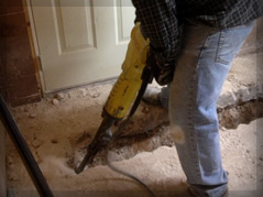 Démolition plancher béton